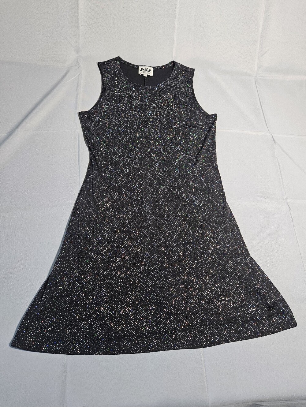 JUMP VTG Tank Sparkle Black 90s Y2K Whimsigoth Fairy Cocktail Party Sexy Sz 9/10